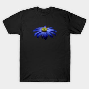 Blue flower and bee design T-Shirt